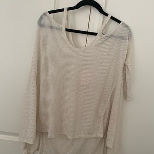 brand new sweater with cutouts